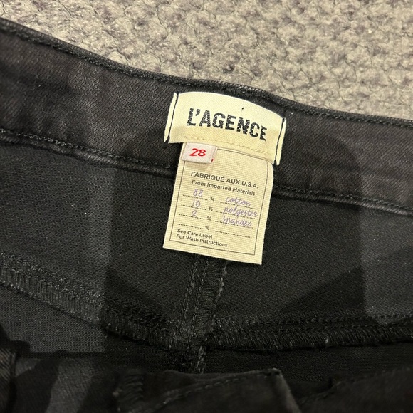 L'AGENCE Sera Hi Rise Black Jeans - Picture 4 of 5